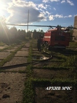 Пожар в г.Нея — МЧС России по Костромской области